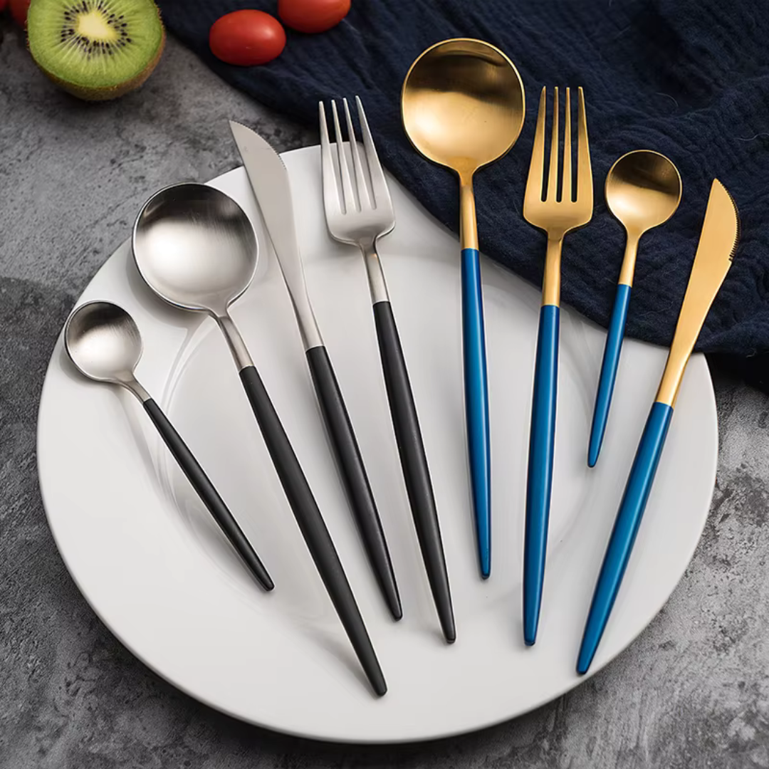 Besteckset Curve Design Edelstahl 18/10 – Gesamtansicht Set